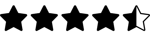 four half star rating black icon e1756123525101