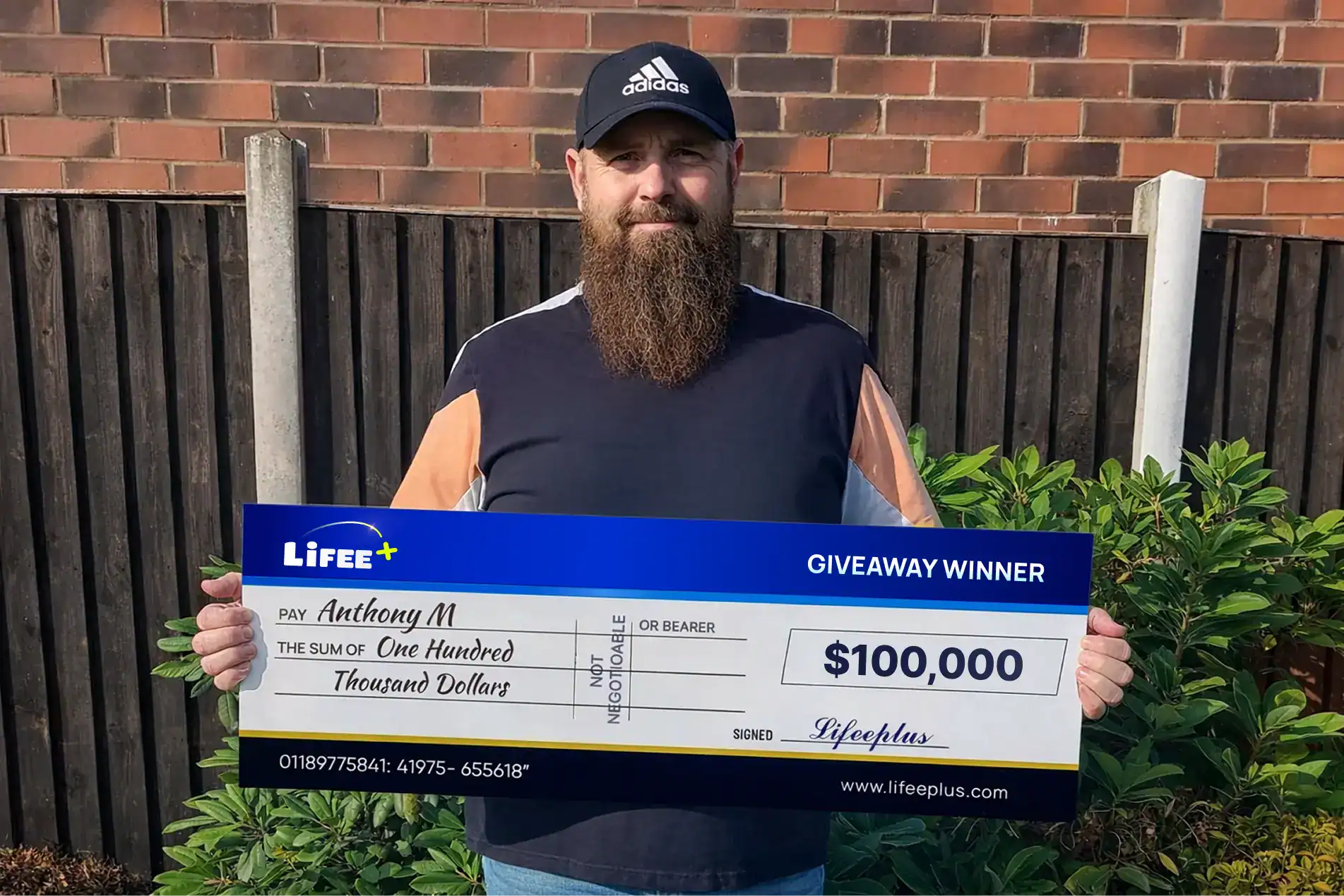 anthony m 100000 cash giveaway real winners lifeeplus legit australia